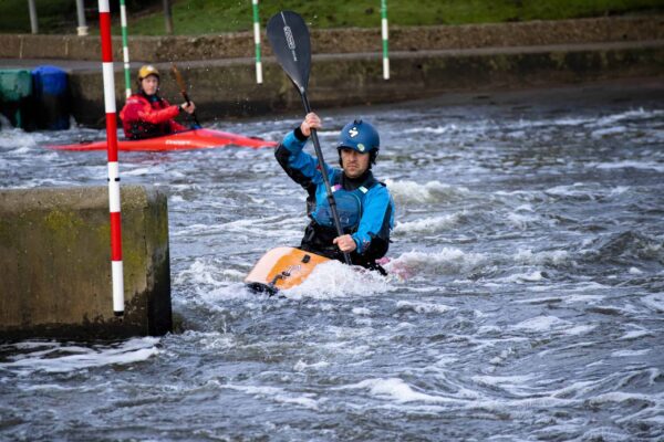 Paddler on the slalom course. Assessing competence in the paddlesport environment elearning.