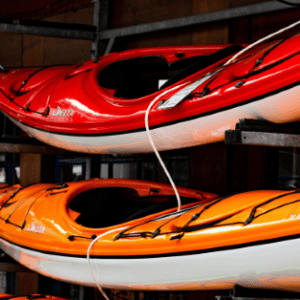 Kayaks mounted using wall brackets British Canoeing Awarding Body Risk Assessment and Risk Management